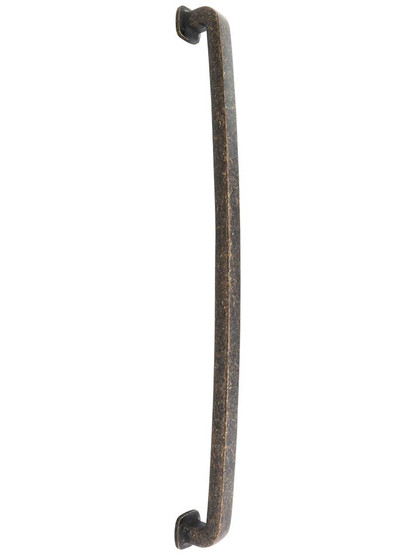 Belcastel Flat-Bottom Appliance Pull - 18 inch Center-to-Center in Distressed Oil Rubbed Bronze.